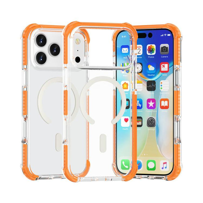 Estuche para teléfono a prueba de golpes de acrílico magnético Magsafe, For iPhone 18 Pro / 17 Pro, For iPhone 18 Pro Max / 17 Pro Max, For iPhone 17e / 16e, For iPhone 17, For iPhone Air, For iPhone 16 Pro Max, For iPhone 16 Pro, For iPhone 16 Plus   ...
