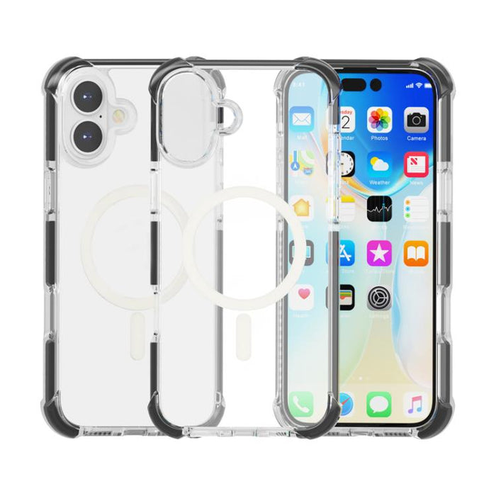 Estuche para teléfono a prueba de golpes de acrílico magnético Magsafe, For iPhone 18 Pro / 17 Pro, For iPhone 18 Pro Max / 17 Pro Max, For iPhone 17e / 16e, For iPhone 17, For iPhone Air, For iPhone 16 Pro Max, For iPhone 16 Pro, For iPhone 16 Plus   ...