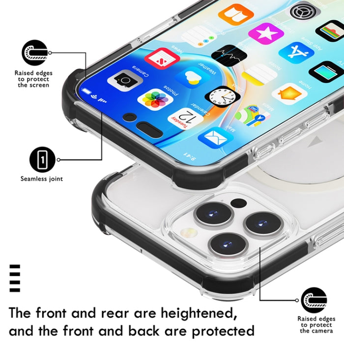 Estuche para teléfono a prueba de golpes de acrílico magnético Magsafe, For iPhone 18 Pro / 17 Pro, For iPhone 18 Pro Max / 17 Pro Max, For iPhone 17e / 16e, For iPhone 17, For iPhone Air, For iPhone 16 Pro Max, For iPhone 16 Pro, For iPhone 16 Plus   ...
