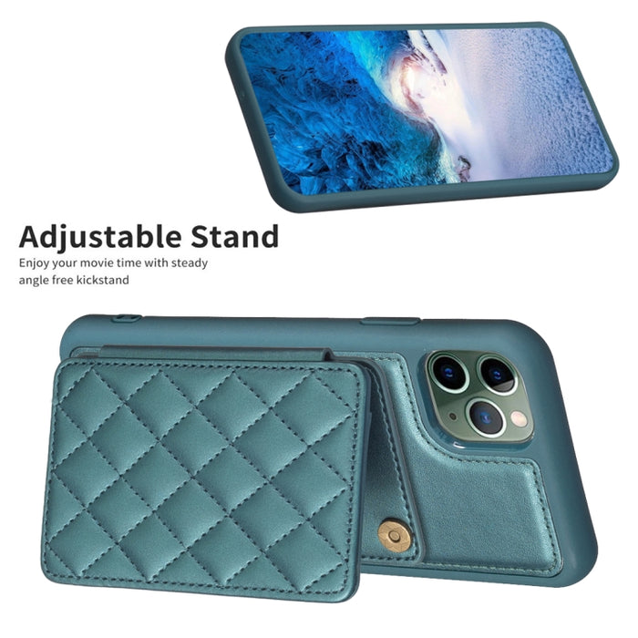 BF25 Estuche para teléfono con tarjetero cuadrado a cuadros, For iPhone 11 Pro Max, For iPhone 11, For iPhone 11 Pro, For iPhone X / XS, For iPhone XR, For iPhone XS Max, For iPhone 8 Plus / 7 Plus