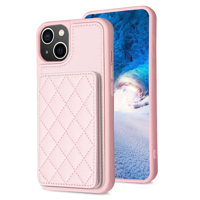 BF25 Estuche para teléfono con tarjetero cuadrado a cuadros, For iPhone 11 Pro Max, For iPhone 11, For iPhone 11 Pro, For iPhone X / XS, For iPhone XR, For iPhone XS Max, For iPhone 8 Plus / 7 Plus