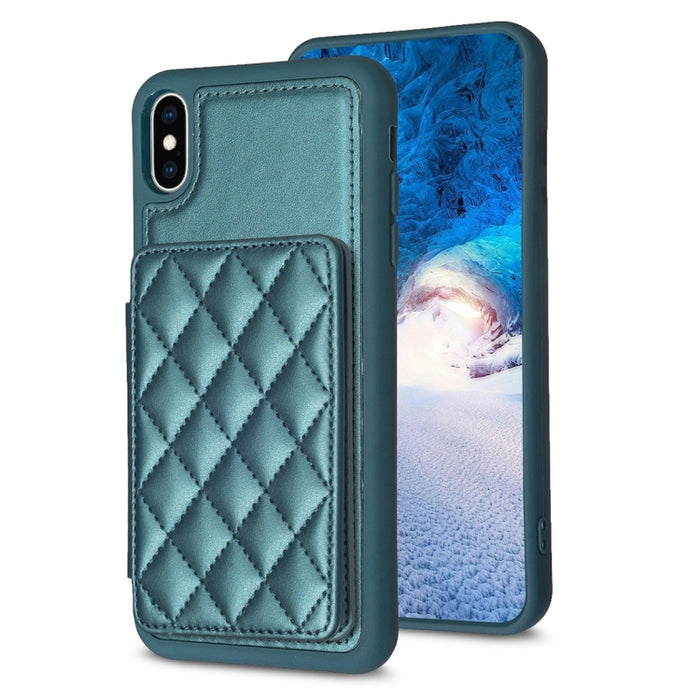 BF25 Estuche para teléfono con tarjetero cuadrado a cuadros, For iPhone 11 Pro Max, For iPhone 11, For iPhone 11 Pro, For iPhone X / XS, For iPhone XR, For iPhone XS Max, For iPhone 8 Plus / 7 Plus