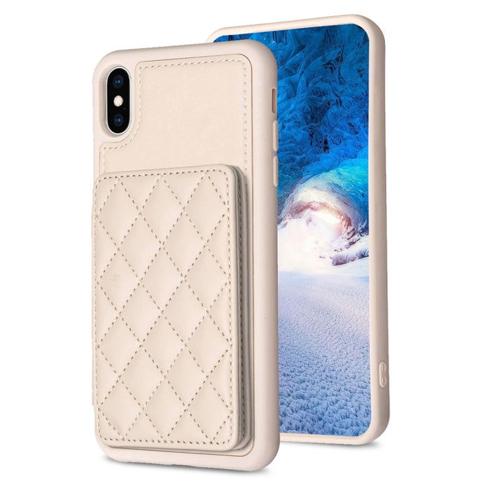 BF25 Estuche para teléfono con tarjetero cuadrado a cuadros, For iPhone 11 Pro Max, For iPhone 11, For iPhone 11 Pro, For iPhone X / XS, For iPhone XR, For iPhone XS Max, For iPhone 8 Plus / 7 Plus