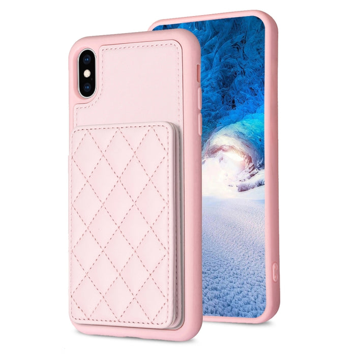 BF25 Estuche para teléfono con tarjetero cuadrado a cuadros, For iPhone 11 Pro Max, For iPhone 11, For iPhone 11 Pro, For iPhone X / XS, For iPhone XR, For iPhone XS Max, For iPhone 8 Plus / 7 Plus