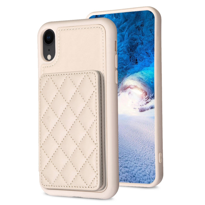 BF25 Estuche para teléfono con tarjetero cuadrado a cuadros, For iPhone 11 Pro Max, For iPhone 11, For iPhone 11 Pro, For iPhone X / XS, For iPhone XR, For iPhone XS Max, For iPhone 8 Plus / 7 Plus