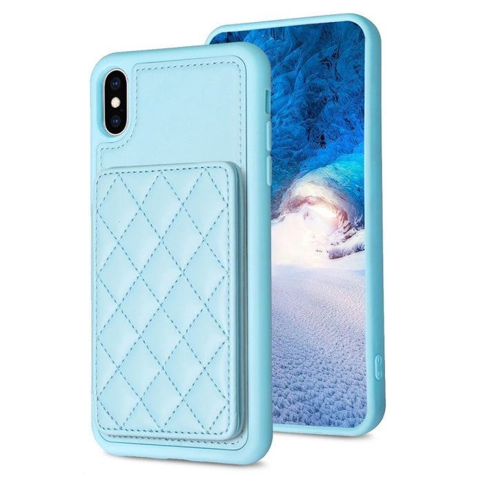 BF25 Estuche para teléfono con tarjetero cuadrado a cuadros, For iPhone 11 Pro Max, For iPhone 11, For iPhone 11 Pro, For iPhone X / XS, For iPhone XR, For iPhone XS Max, For iPhone 8 Plus / 7 Plus