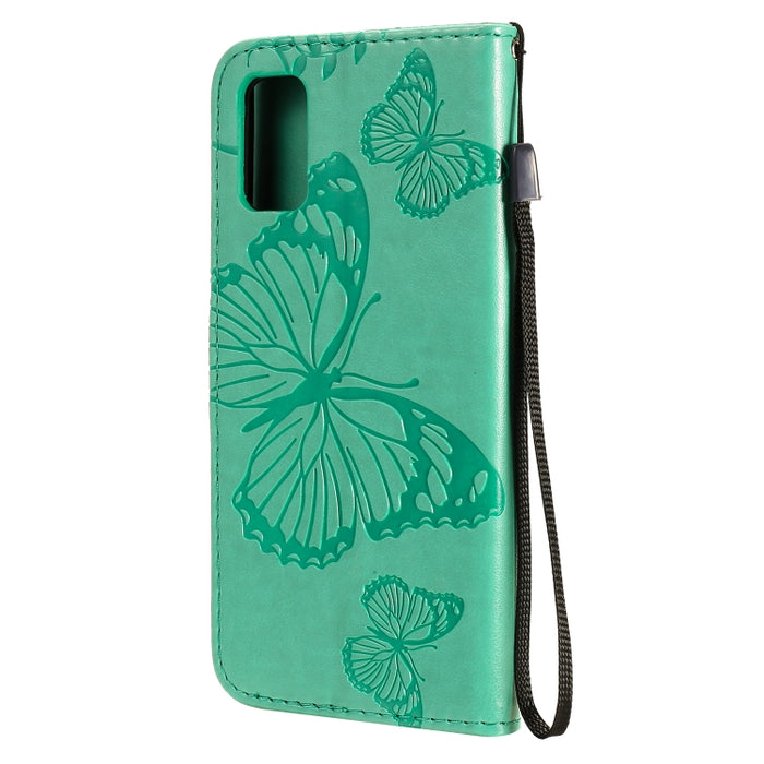Estuche de cuero con tapa horizontal con estampado de mariposas en 3D con soporte, ranura para tarjeta y billetera, For Samsung Galaxy A41, For Samsung Galaxy A51 5G, For Samsung Galaxy A71 5G, For Huawei Nova 7, For Huawei Nova 7 Pro                  ...