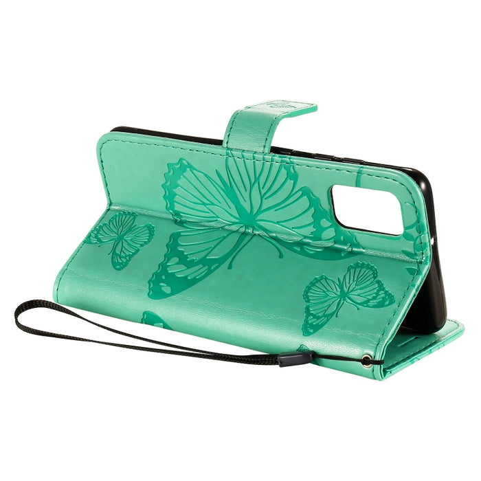 Estuche de cuero con tapa horizontal con estampado de mariposas en 3D con soporte, ranura para tarjeta y billetera, For Samsung Galaxy A41, For Samsung Galaxy A51 5G, For Samsung Galaxy A71 5G, For Huawei Nova 7, For Huawei Nova 7 Pro                  ...