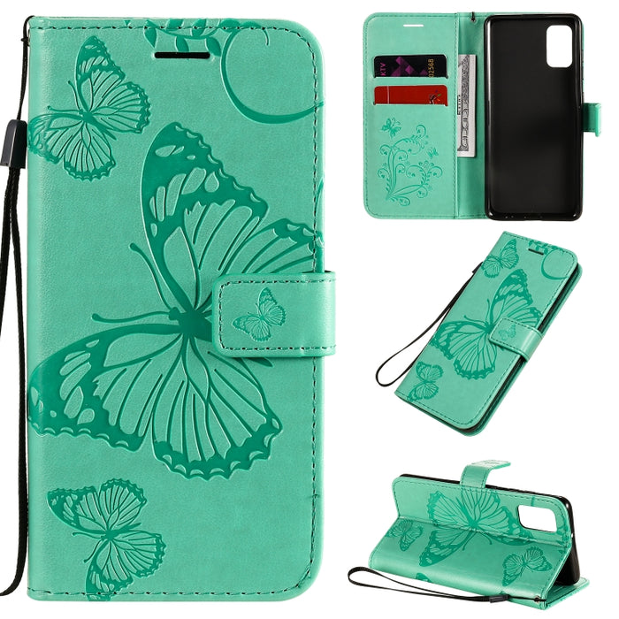Estuche de cuero con tapa horizontal con estampado de mariposas en 3D con soporte, ranura para tarjeta y billetera, For Samsung Galaxy A41, For Samsung Galaxy A51 5G, For Samsung Galaxy A71 5G, For Huawei Nova 7, For Huawei Nova 7 Pro                  ...