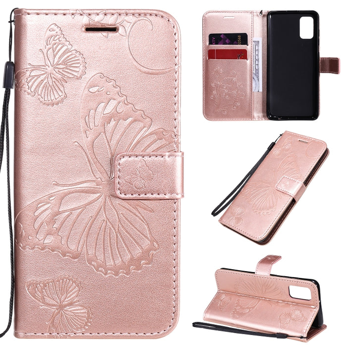 Estuche de cuero con tapa horizontal con estampado de mariposas en 3D con soporte, ranura para tarjeta y billetera, For Samsung Galaxy A41, For Samsung Galaxy A51 5G, For Samsung Galaxy A71 5G, For Huawei Nova 7, For Huawei Nova 7 Pro                  ...