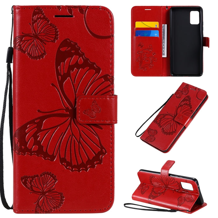 Estuche de cuero con tapa horizontal con estampado de mariposas en 3D con soporte, ranura para tarjeta y billetera, For Samsung Galaxy A41, For Samsung Galaxy A51 5G, For Samsung Galaxy A71 5G, For Huawei Nova 7, For Huawei Nova 7 Pro                  ...