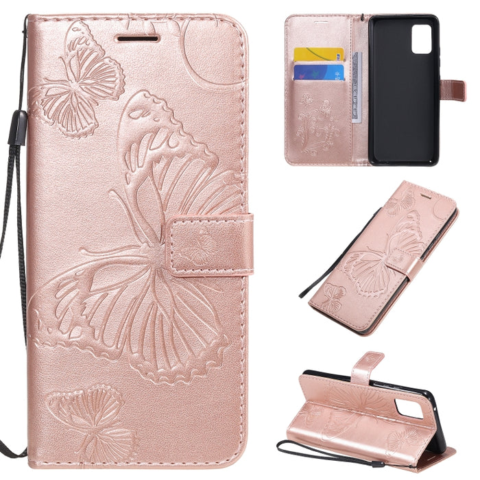 Estuche de cuero con tapa horizontal con estampado de mariposas en 3D con soporte, ranura para tarjeta y billetera, For Samsung Galaxy A41, For Samsung Galaxy A51 5G, For Samsung Galaxy A71 5G, For Huawei Nova 7, For Huawei Nova 7 Pro                  ...