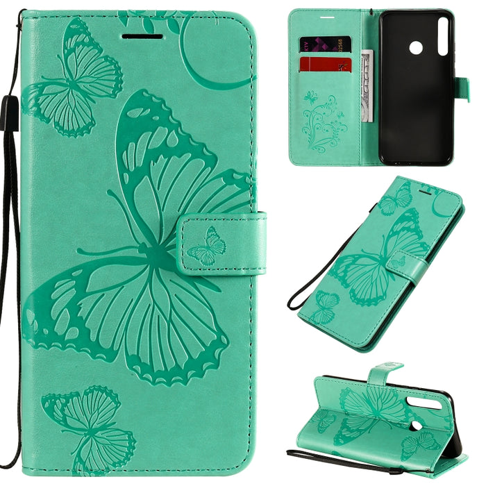 Estuche de cuero con tapa horizontal con estampado de mariposas en 3D con soporte, ranura para tarjeta y billetera, For Samsung Galaxy A41, For Samsung Galaxy A51 5G, For Samsung Galaxy A71 5G, For Huawei Nova 7, For Huawei Nova 7 Pro                  ...