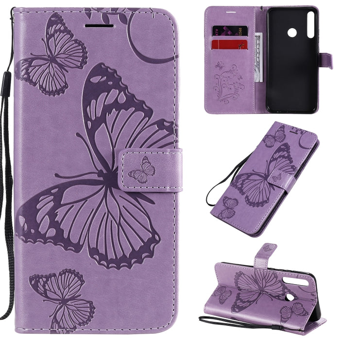 Estuche de cuero con tapa horizontal con estampado de mariposas en 3D con soporte, ranura para tarjeta y billetera, For Samsung Galaxy A41, For Samsung Galaxy A51 5G, For Samsung Galaxy A71 5G, For Huawei Nova 7, For Huawei Nova 7 Pro                  ...