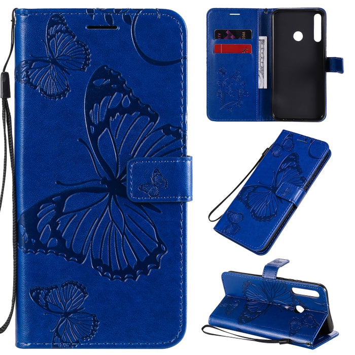 Estuche de cuero con tapa horizontal con estampado de mariposas en 3D con soporte, ranura para tarjeta y billetera, For Samsung Galaxy A41, For Samsung Galaxy A51 5G, For Samsung Galaxy A71 5G, For Huawei Nova 7, For Huawei Nova 7 Pro                  ...
