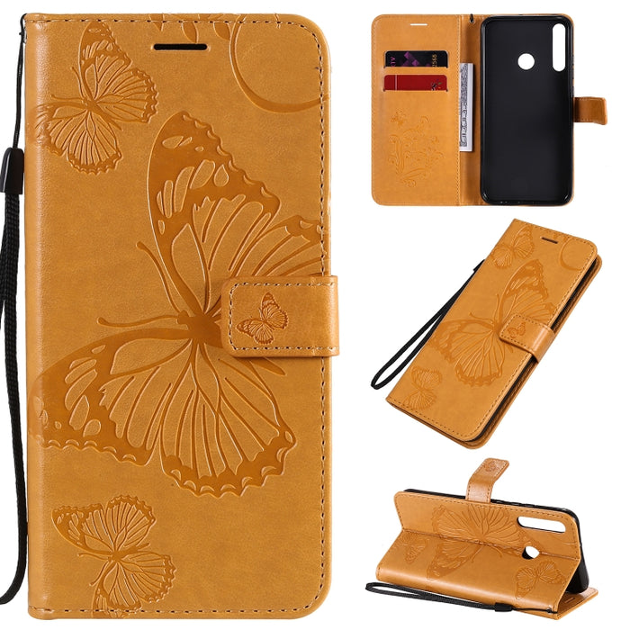 Estuche de cuero con tapa horizontal con estampado de mariposas en 3D con soporte, ranura para tarjeta y billetera, For Samsung Galaxy A41, For Samsung Galaxy A51 5G, For Samsung Galaxy A71 5G, For Huawei Nova 7, For Huawei Nova 7 Pro                  ...