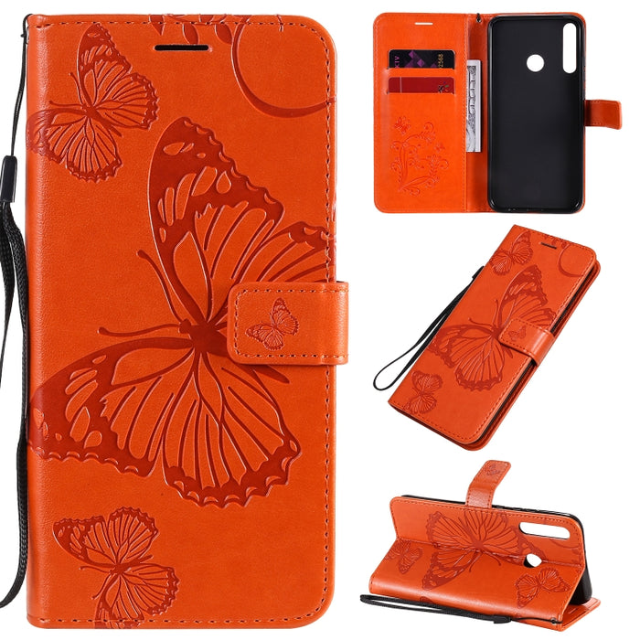 Estuche de cuero con tapa horizontal con estampado de mariposas en 3D con soporte, ranura para tarjeta y billetera, For Samsung Galaxy A41, For Samsung Galaxy A51 5G, For Samsung Galaxy A71 5G, For Huawei Nova 7, For Huawei Nova 7 Pro                  ...
