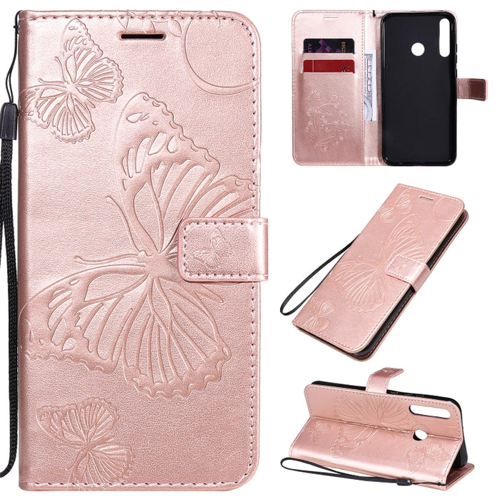 Estuche de cuero con tapa horizontal con estampado de mariposas en 3D con soporte, ranura para tarjeta y billetera, For Samsung Galaxy A41, For Samsung Galaxy A51 5G, For Samsung Galaxy A71 5G, For Huawei Nova 7, For Huawei Nova 7 Pro                  ...