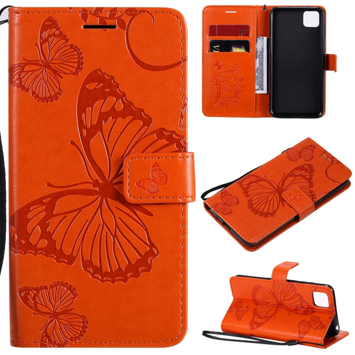 Estuche de cuero con tapa horizontal con estampado de mariposas en 3D con soporte, ranura para tarjeta y billetera, For Samsung Galaxy A41, For Samsung Galaxy A51 5G, For Samsung Galaxy A71 5G, For Huawei Nova 7, For Huawei Nova 7 Pro                  ...