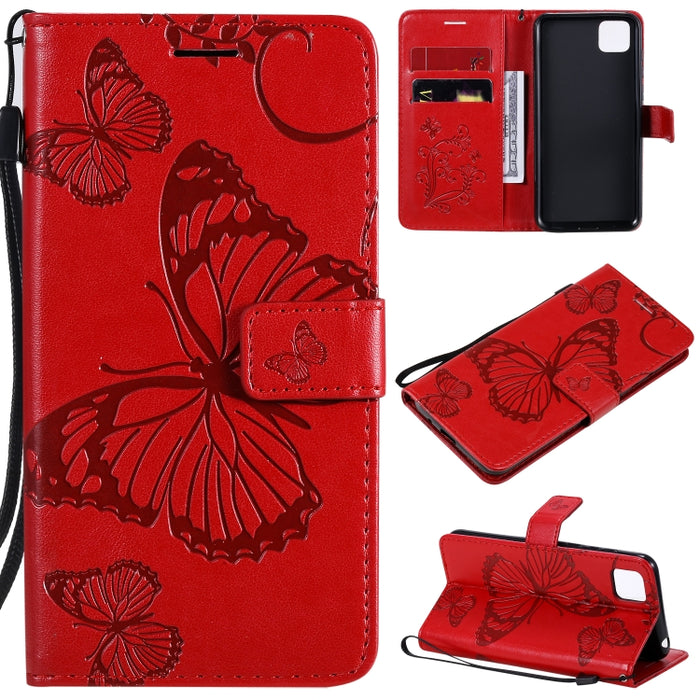 Estuche de cuero con tapa horizontal con estampado de mariposas en 3D con soporte, ranura para tarjeta y billetera, For Samsung Galaxy A41, For Samsung Galaxy A51 5G, For Samsung Galaxy A71 5G, For Huawei Nova 7, For Huawei Nova 7 Pro                  ...