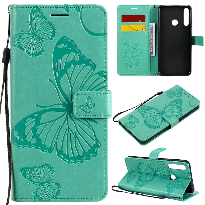 Estuche de cuero con tapa horizontal con estampado de mariposas en 3D con soporte, ranura para tarjeta y billetera, For Samsung Galaxy A41, For Samsung Galaxy A51 5G, For Samsung Galaxy A71 5G, For Huawei Nova 7, For Huawei Nova 7 Pro                  ...