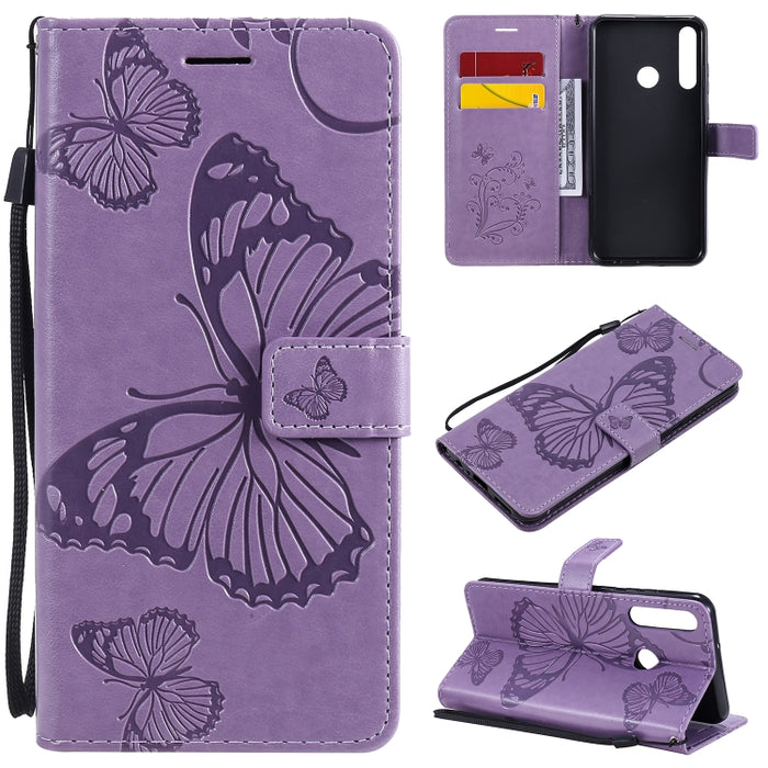 Estuche de cuero con tapa horizontal con estampado de mariposas en 3D con soporte, ranura para tarjeta y billetera, For Samsung Galaxy A41, For Samsung Galaxy A51 5G, For Samsung Galaxy A71 5G, For Huawei Nova 7, For Huawei Nova 7 Pro                  ...