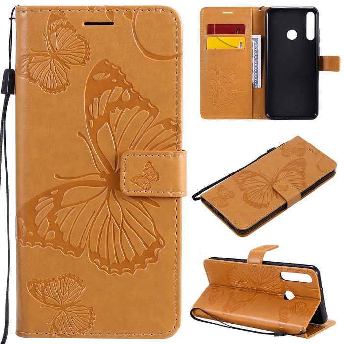 Estuche de cuero con tapa horizontal con estampado de mariposas en 3D con soporte, ranura para tarjeta y billetera, For Samsung Galaxy A41, For Samsung Galaxy A51 5G, For Samsung Galaxy A71 5G, For Huawei Nova 7, For Huawei Nova 7 Pro                  ...