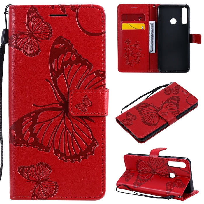 Estuche de cuero con tapa horizontal con estampado de mariposas en 3D con soporte, ranura para tarjeta y billetera, For Samsung Galaxy A41, For Samsung Galaxy A51 5G, For Samsung Galaxy A71 5G, For Huawei Nova 7, For Huawei Nova 7 Pro                  ...