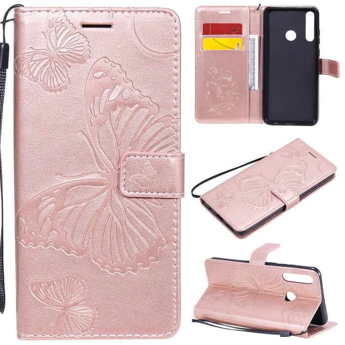 Estuche de cuero con tapa horizontal con estampado de mariposas en 3D con soporte, ranura para tarjeta y billetera, For Samsung Galaxy A41, For Samsung Galaxy A51 5G, For Samsung Galaxy A71 5G, For Huawei Nova 7, For Huawei Nova 7 Pro                  ...