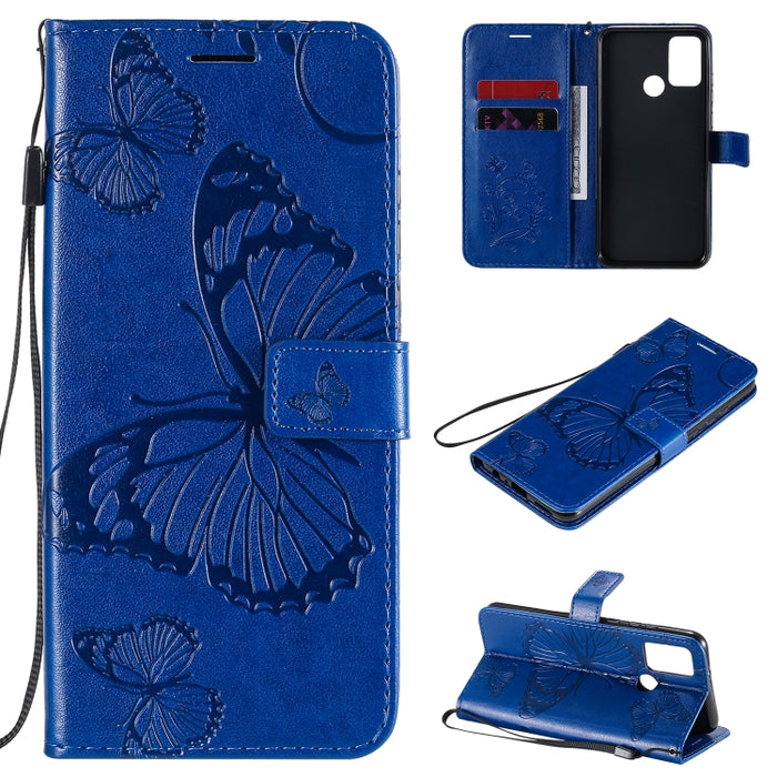 Estuche de cuero con tapa horizontal con estampado de mariposas en 3D con soporte, ranura para tarjeta y billetera, For Samsung Galaxy A41, For Samsung Galaxy A51 5G, For Samsung Galaxy A71 5G, For Huawei Nova 7, For Huawei Nova 7 Pro                  ...