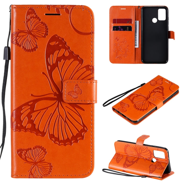 Estuche de cuero con tapa horizontal con estampado de mariposas en 3D con soporte, ranura para tarjeta y billetera, For Samsung Galaxy A41, For Samsung Galaxy A51 5G, For Samsung Galaxy A71 5G, For Huawei Nova 7, For Huawei Nova 7 Pro                  ...
