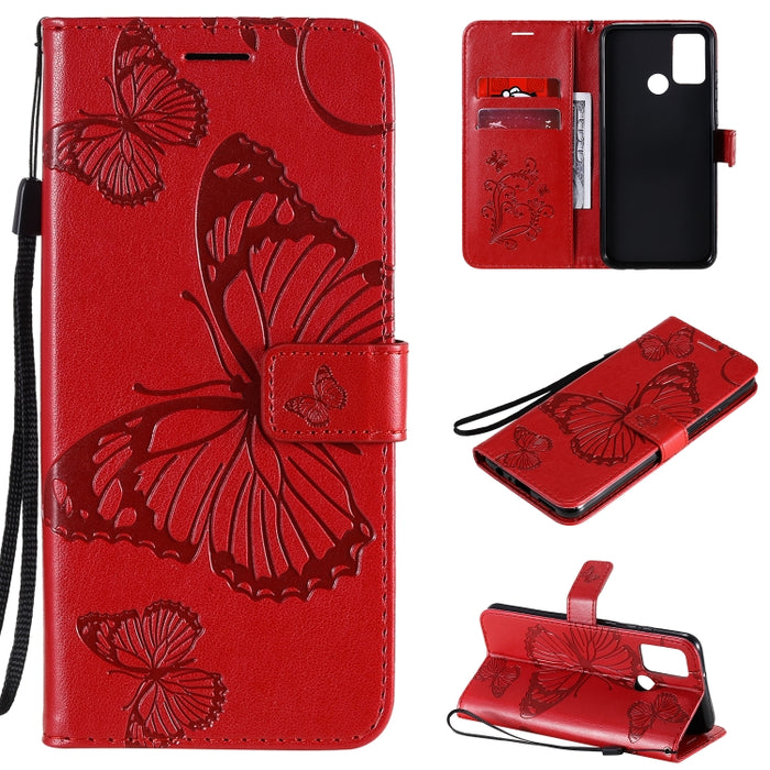 Estuche de cuero con tapa horizontal con estampado de mariposas en 3D con soporte, ranura para tarjeta y billetera, For Samsung Galaxy A41, For Samsung Galaxy A51 5G, For Samsung Galaxy A71 5G, For Huawei Nova 7, For Huawei Nova 7 Pro                  ...