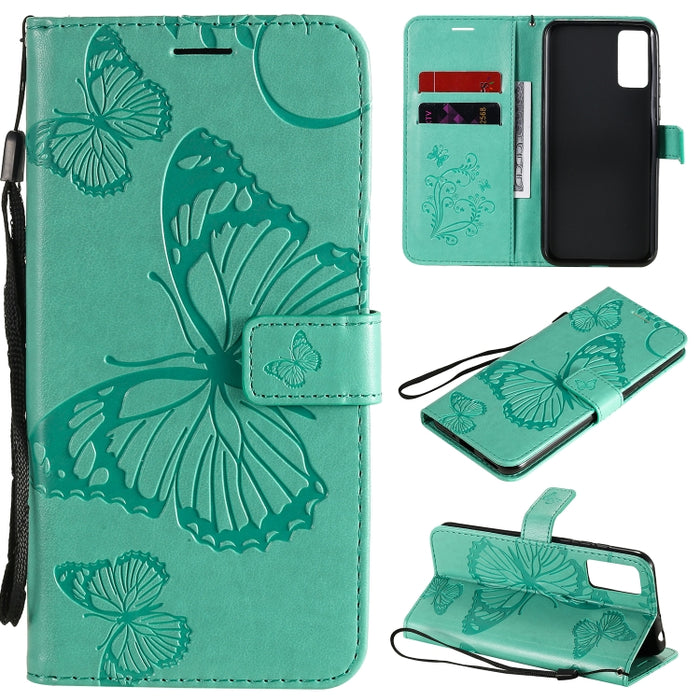 Estuche de cuero con tapa horizontal con estampado de mariposas en 3D con soporte, ranura para tarjeta y billetera, For Samsung Galaxy A41, For Samsung Galaxy A51 5G, For Samsung Galaxy A71 5G, For Huawei Nova 7, For Huawei Nova 7 Pro                  ...