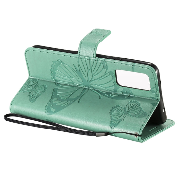 Estuche de cuero con tapa horizontal con estampado de mariposas en 3D con soporte, ranura para tarjeta y billetera, For Huawei Honor 30, For Huawei Honor Play 4T Pro