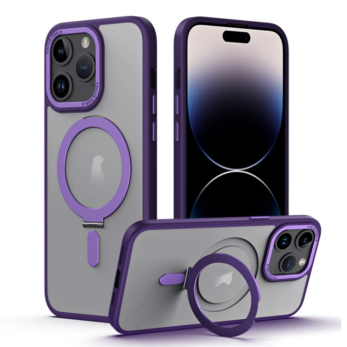 Estuche para teléfono Skin Feel MagSafe a prueba de golpes con soporte, For iPhone 15 Pro Max, For iPhone 15 Pro, For iPhone 15 Plus, For iPhone 15