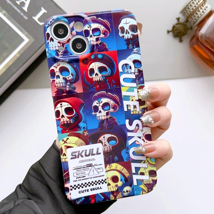 Estuche para teléfono PC con orificio preciso y patrón pintado, For iPhone 15, For iPhone 14 Plus, For iPhone 14