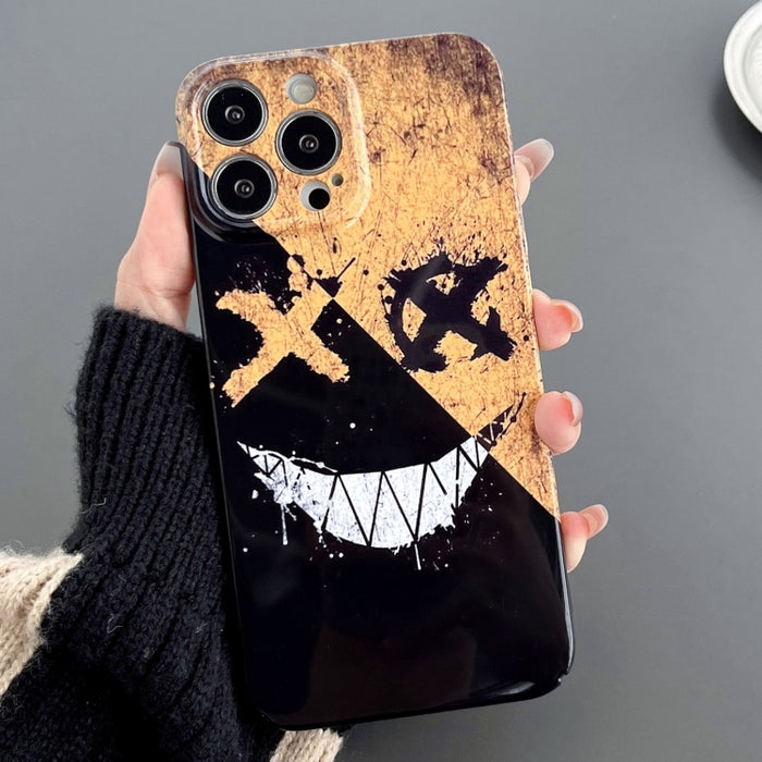Estuche para teléfono PC con orificio preciso y patrón pintado, For iPhone 14 Pro, For iPhone 14 Pro Max, For iPhone SE 2022 / 2020 / 8 / 7