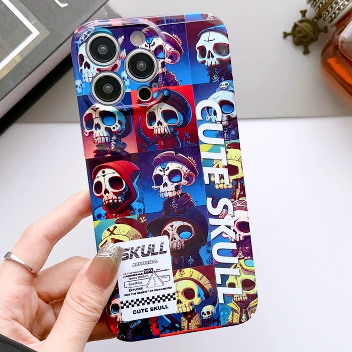 Estuche para teléfono PC con orificio preciso y patrón pintado, For iPhone 14 Pro, For iPhone 14 Pro Max, For iPhone SE 2022 / 2020 / 8 / 7