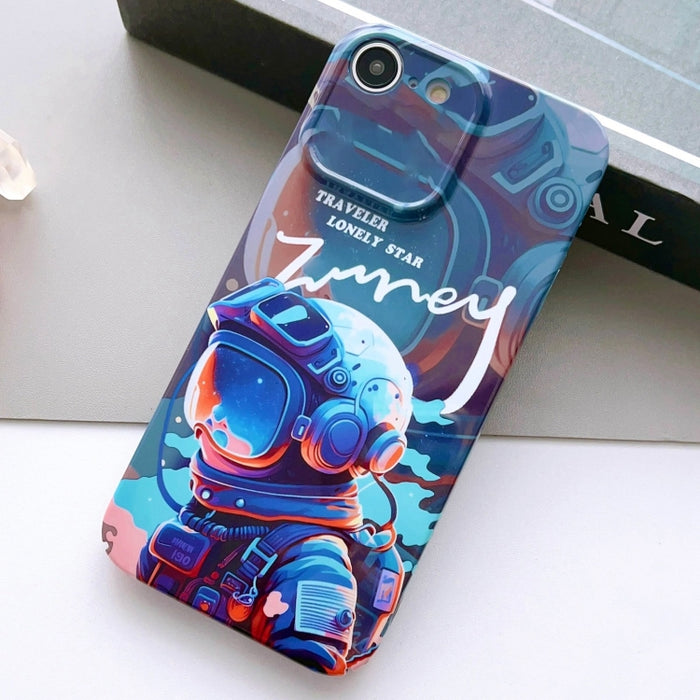 Estuche para teléfono PC con orificio preciso y patrón pintado, For iPhone 14 Pro, For iPhone 14 Pro Max, For iPhone SE 2022 / 2020 / 8 / 7