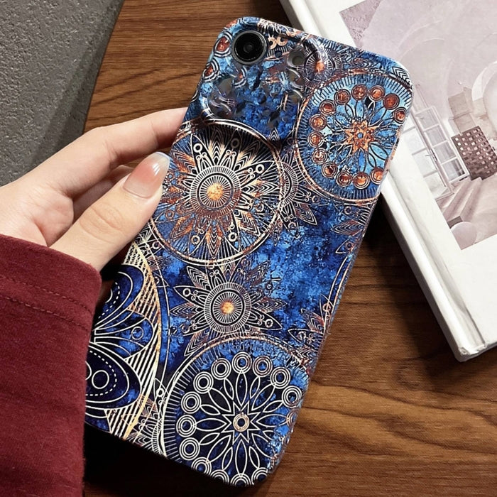 Estuche para teléfono PC con orificio preciso y patrón pintado, For iPhone 14 Pro, For iPhone 14 Pro Max, For iPhone SE 2022 / 2020 / 8 / 7