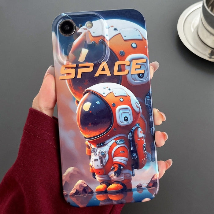 Estuche para teléfono PC con orificio preciso y patrón pintado, For iPhone 14 Pro, For iPhone 14 Pro Max, For iPhone SE 2022 / 2020 / 8 / 7