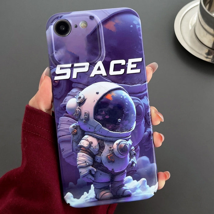 Estuche para teléfono PC con orificio preciso y patrón pintado, For iPhone 14 Pro, For iPhone 14 Pro Max, For iPhone SE 2022 / 2020 / 8 / 7
