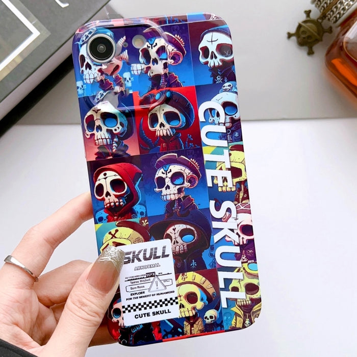 Estuche para teléfono PC con orificio preciso y patrón pintado, For iPhone 14 Pro, For iPhone 14 Pro Max, For iPhone SE 2022 / 2020 / 8 / 7