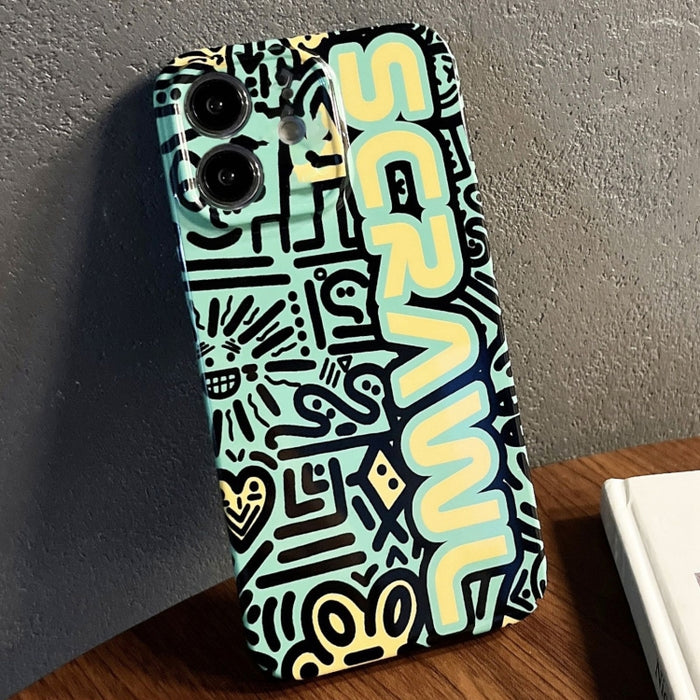 Estuche para teléfono PC con orificio preciso y patrón pintado, For iPhone 12, For iPhone 12 Pro Max, For iPhone 12 Pro