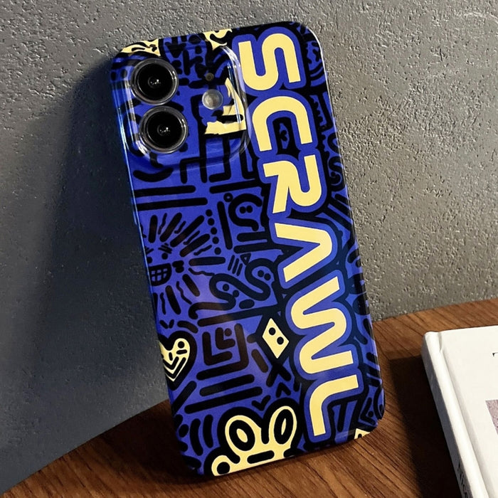 Estuche para teléfono PC con orificio preciso y patrón pintado, For iPhone 12, For iPhone 12 Pro Max, For iPhone 12 Pro