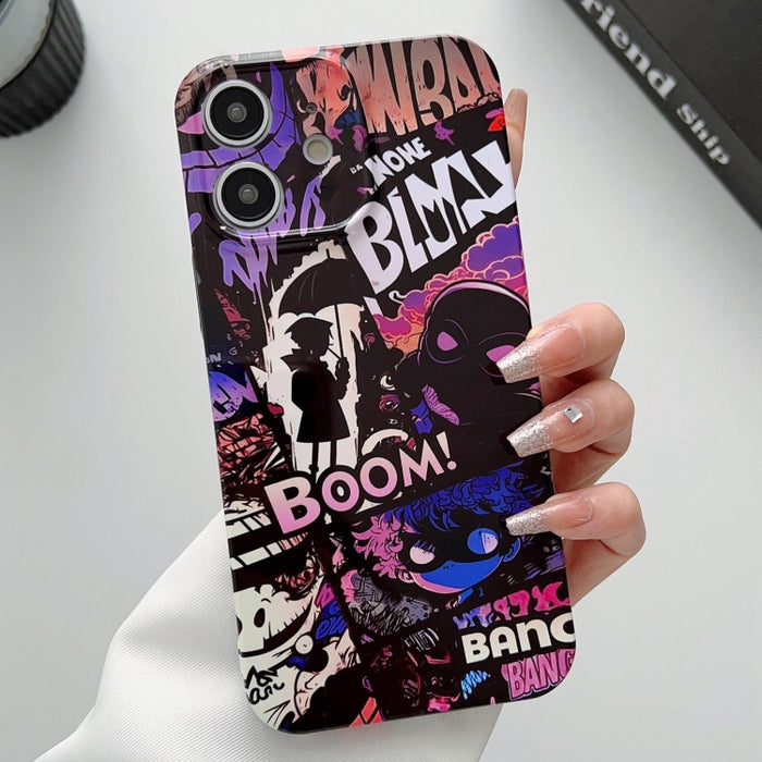 Estuche para teléfono PC con orificio preciso y patrón pintado, For iPhone 11 Pro Max, For iPhone 11, For iPhone 11 Pro