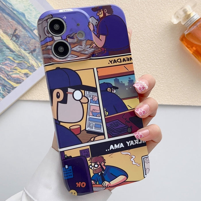 Estuche para teléfono PC con orificio preciso y patrón pintado, For iPhone 11 Pro Max, For iPhone 11, For iPhone 11 Pro