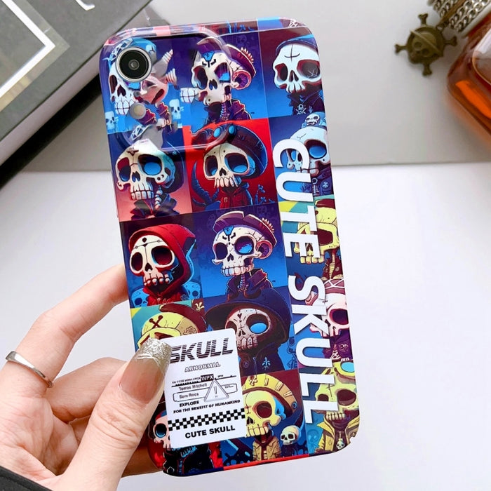 Estuche para teléfono PC con orificio preciso y patrón pintado, For iPhone X / XS, For iPhone XR, For iPhone XS Max