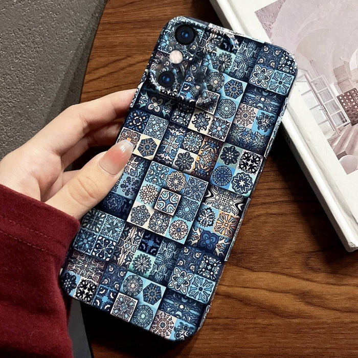 Estuche para teléfono PC con orificio preciso y patrón pintado, For iPhone X / XS, For iPhone XR, For iPhone XS Max