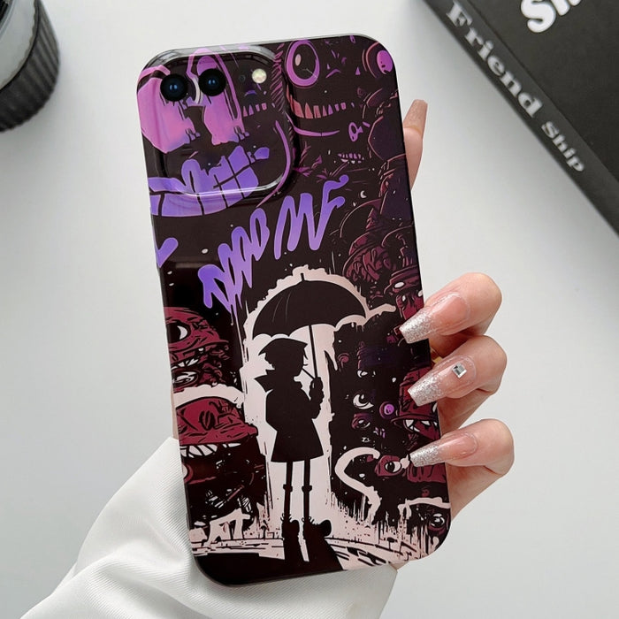 Estuche para teléfono PC con orificio preciso y patrón pintado, For iPhone 8 Plus / 7 Plus